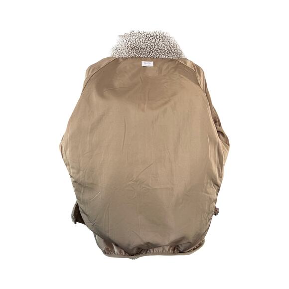 J. Galt California Sherpa Fleece Zip Jacket Tan Teddy Full Zip Women’s One Size - Picture 8 of 9